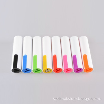 CE/FCC/ROHS Newest 2015 Dual USB Output Torch Power Bank 2000mAh